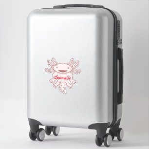 Pegatina Axiolotl rosado lindo Thunder_Cove