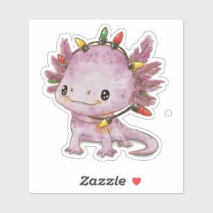 Pegatina Axolotl festivo