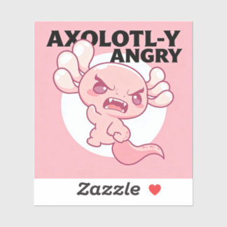 PEGATINA AXOLOTL-Y ANGRY