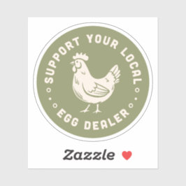 Pegatina Ayudar a los criadores de aves de corral a comprar