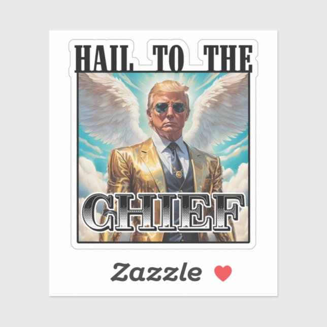 Pegatina Ayuno al jefe - Trump 2024 (Hoja)