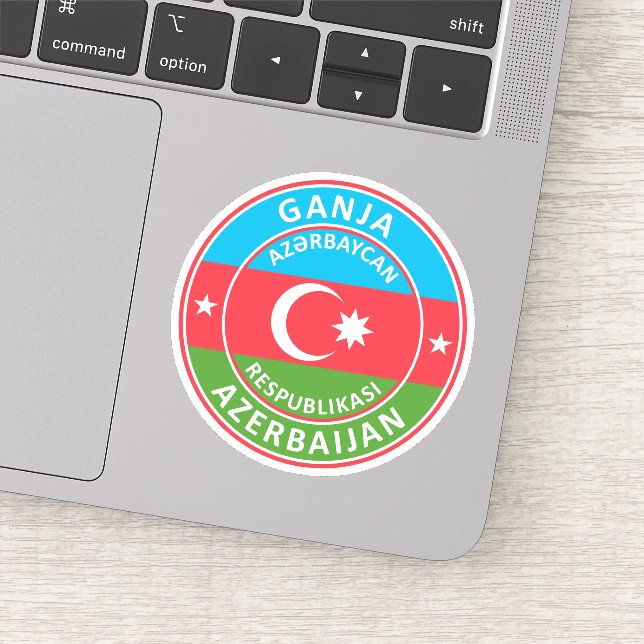 Pegatina Azerbaijan, Ganja (Detalle)