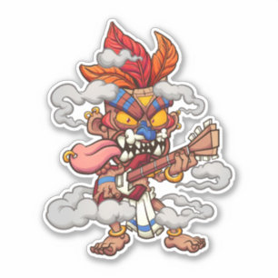 Pegatina Aztec Tiki