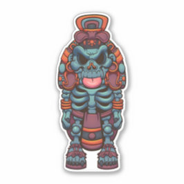 Pegatina Azteca Xolotl