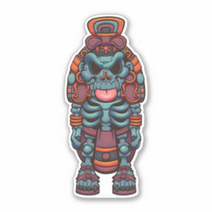 Pegatina Azteca Xolotl