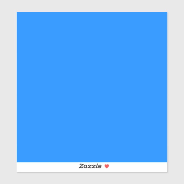 Pegatina Azul celeste (color sólido) (Hoja)