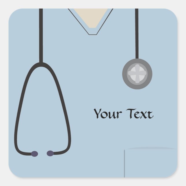 Pegatina azul claro de los hongos médicos (Anverso)