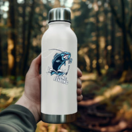 Pegatina azul de la barra de pescar integrada | Pe