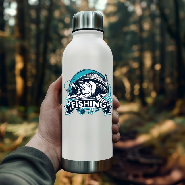 Pegatina azul de pesca de bajo rendimiento | Pegat (Bass Fishing Vinyl Sticker | Die-Cut Sticker)