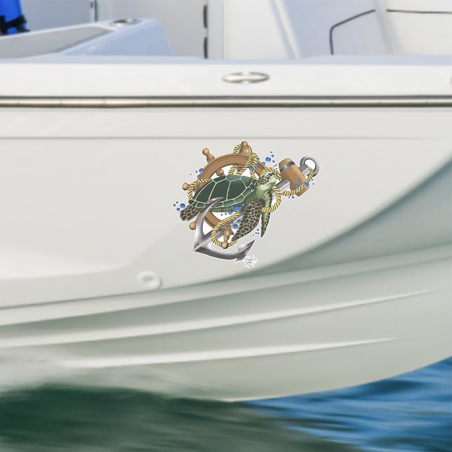 Pegatina Azul verde de tortuga marina (Subido por el creador)