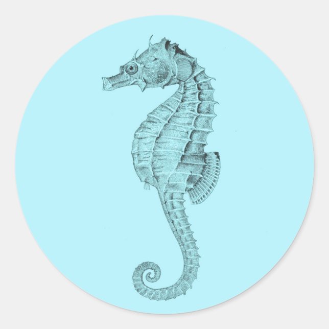 Pegatina Azure Seahorse (Anverso)