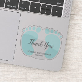 Pegatina Baby Boy ducha fiesta favor gracias