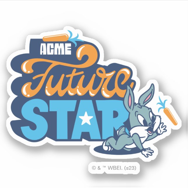 Pegatina Baby BUGS BUNNY™ - Estrella futura (Anverso)