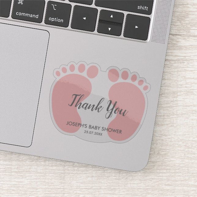 Pegatina Baby Girl ducha fiesta favor de gracias (Detalle)