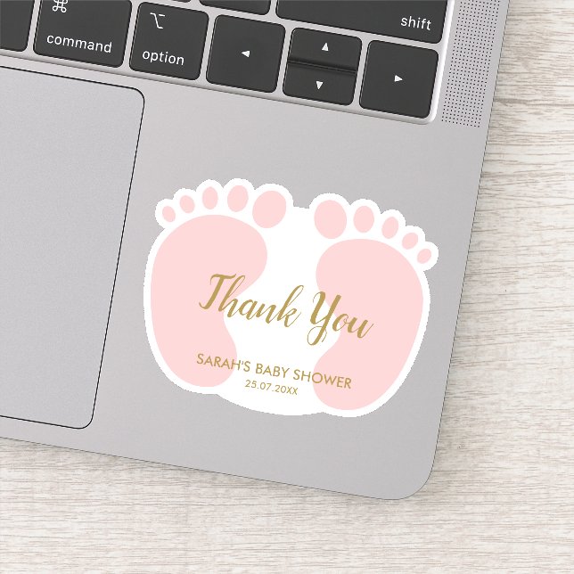 Pegatina Baby Girl ducha fiesta favor de gracias (Detalle)