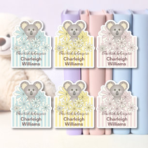 Pegatina Baby Koala Este Libro Pertenece A La Librería Infa