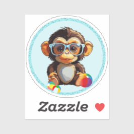 Pegatina baby monkey