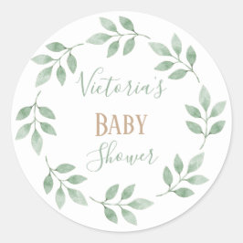 Pegatina Baby Shower de nombre personalizado