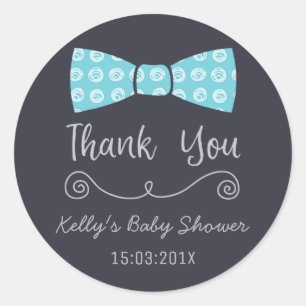 Pegatina Baby Shower Little Man Bow Tie