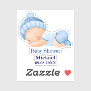 Pegatina Baby Shower personalizado