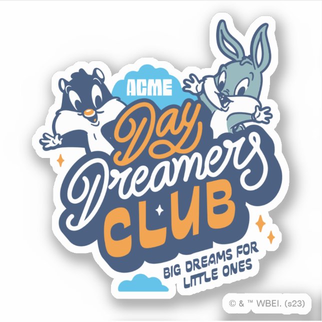 Pegatina Baby SYLVESTER™ & BUGS BUNNY™ Day Dreamers Club (Anverso)