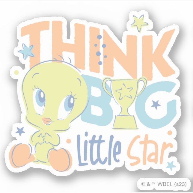 Pegatina Baby TWEETY™ - Think Big Little Star (Anverso)