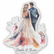 Back of Bride & Groom Personalizado