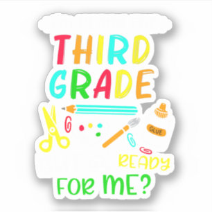 Pegatina Back To School Ready For 3rd Grade