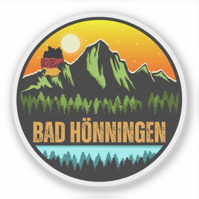 Pegatina Bad Hönningen, Alemania (Anverso)