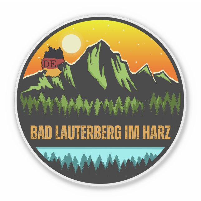 Pegatina Bad Lauterberg im Harz, Alemania (Anverso)