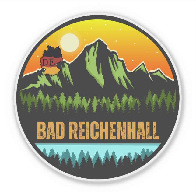 Pegatina Bad Reichenhall, Alemania (Anverso)
