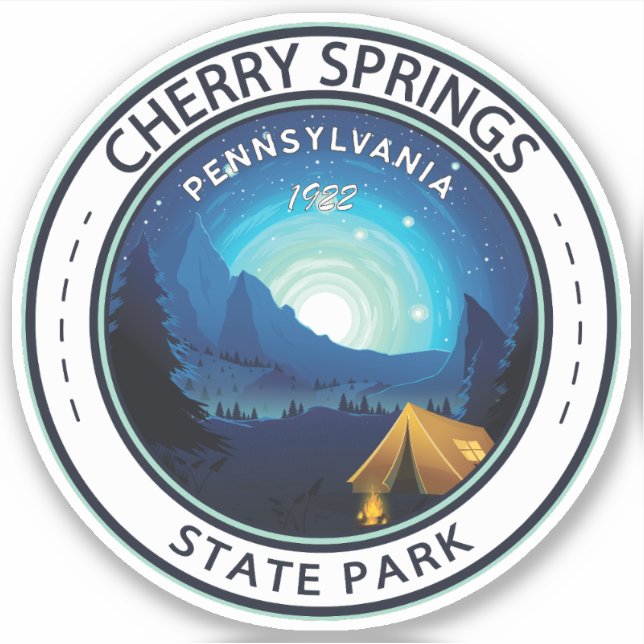 Pegatina Badge de Pennsylvania Park (Anverso)