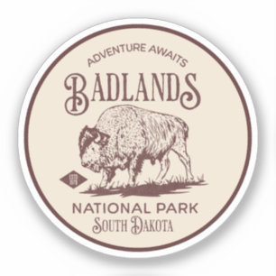 Pegatina Badlands National Park South Dakota
