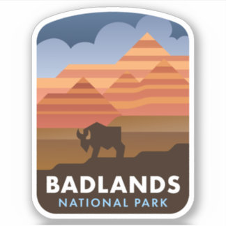 Pegatina Badlands National Park Sticker