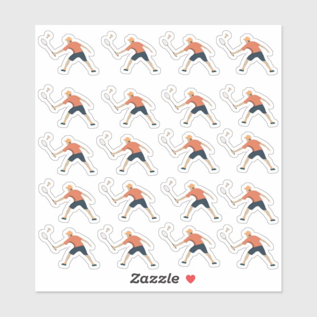 Pegatina Badminton (Hoja)