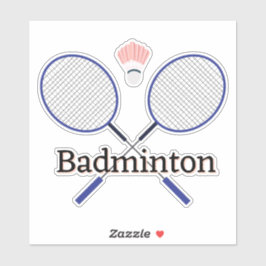 Pegatina Badminton Design Vinyl