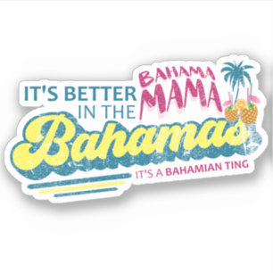 Pegatina Bahama Mama Vacation Cruise