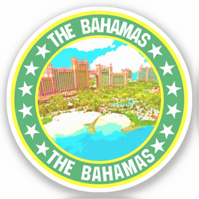 Pegatina Bahamas (Anverso)