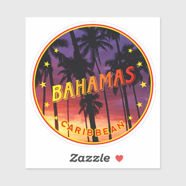 Pegatina Bahamas (Hoja)