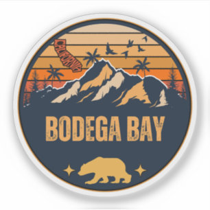 Pegatina Bahía de Bodega, California