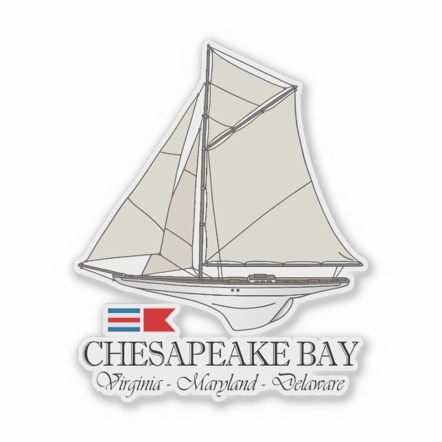 Pegatina Bahía de Chesapeake (SB) (Anverso)