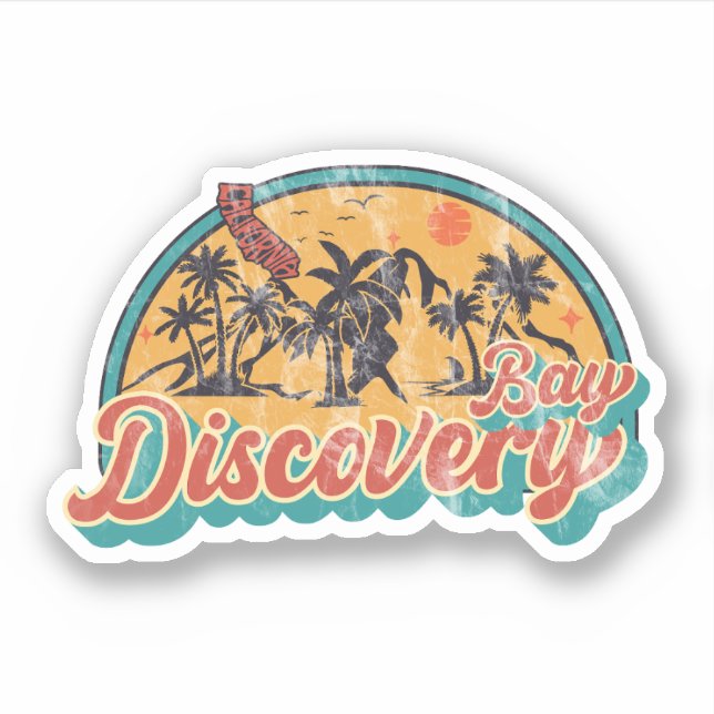 Pegatina Bahía Discovery, California (Anverso)