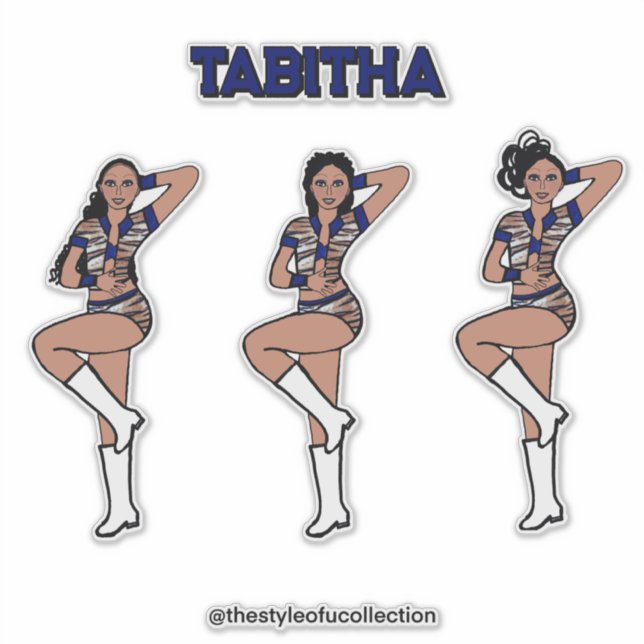 Pegatina Bailarín de tiburones azules #1 (Anverso)