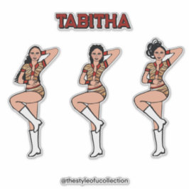 Pegatina Bailarín del tigre rojo #2