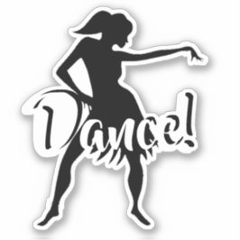 Pegatina Bailarín personalizable