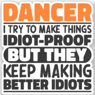 Pegatina Bailarina Intento Hacer Cosas Divertidas Bailando