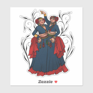 Pegatina Bailarinas de Belly tribales de ATS