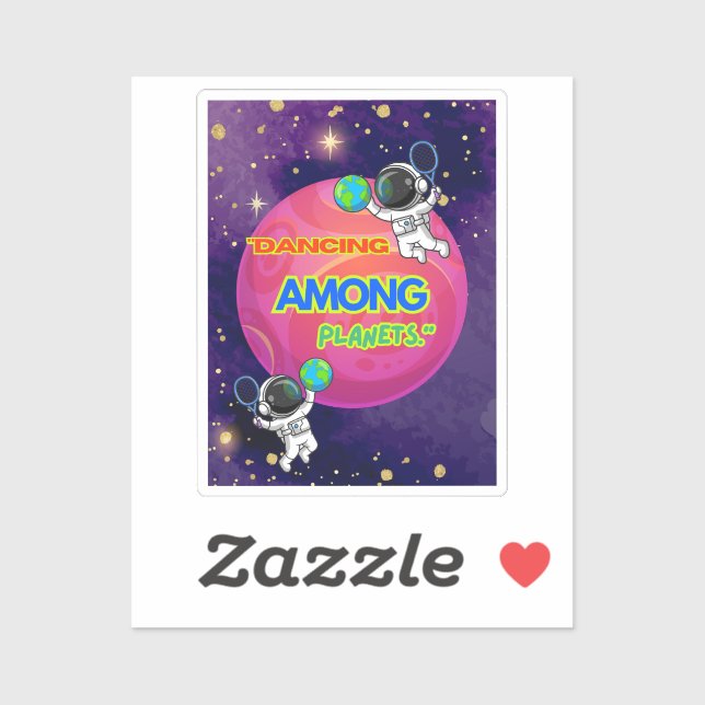 PEGATINA BAILE ENTRE PLANTAS (Hoja)