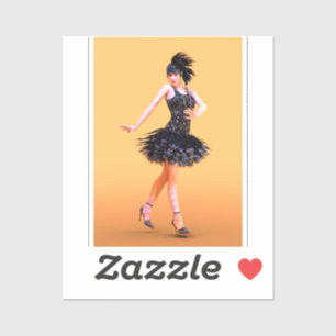 Pegatina Baile Flapper Vintage