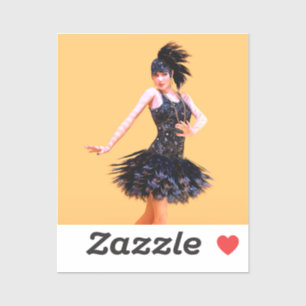Pegatina Baile Flapper Vintage